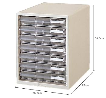 Amazon | プラス レターケース A4縦 浅型7段 LC-107A 16-080